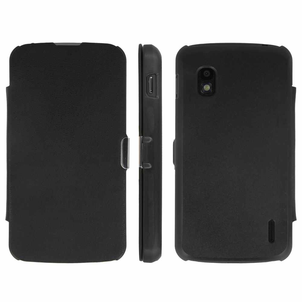 Telef Acc Funda Flip Case Lg E960 Nexus 4 Negro